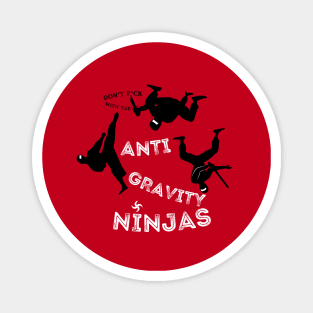 Anti Gravity Ninjas (White/Blk Over Red) By Abby Anime(c) Magnet